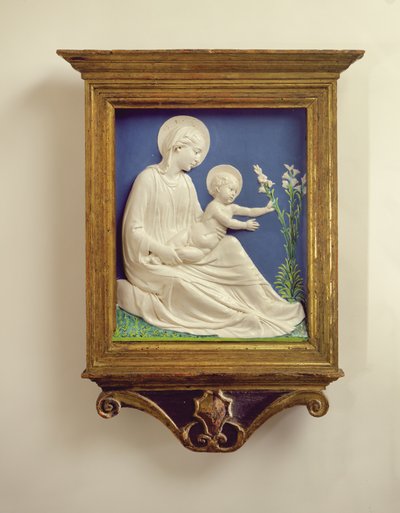 Madonna of the Lilies by Luca Della Robbia